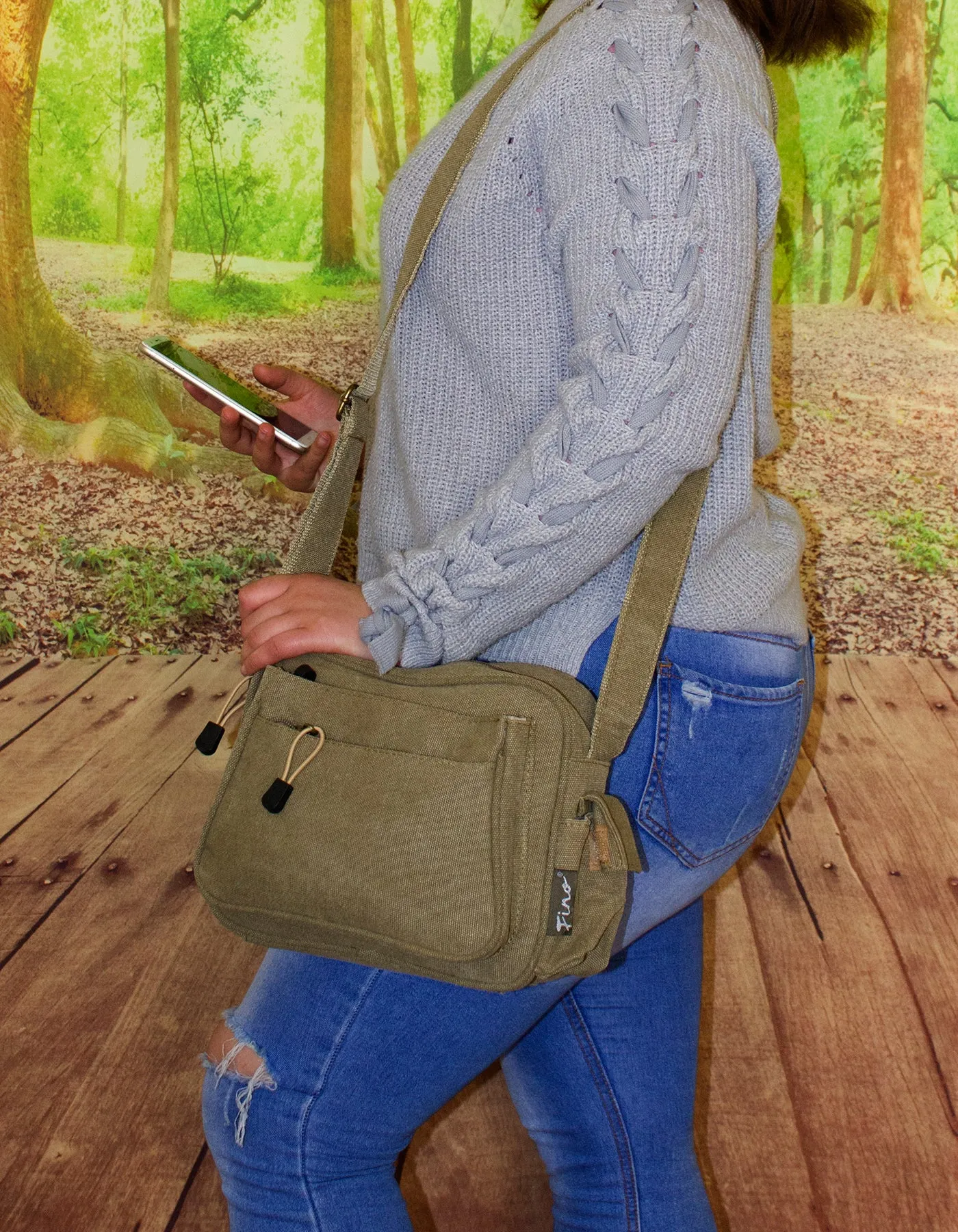 Fino SK-1030 Unisex Canvas Messenger Bag