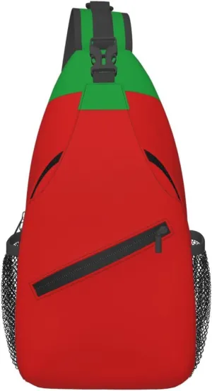 Flag of Bulgarians in Post-Soviet states Crossbody Bags For Women Men Chest Backpack Gym Shoulder Bag Travel Outdoor Sports Casual Crossbody Bags