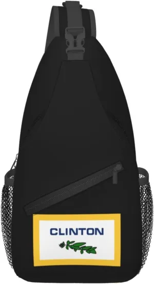 Flag Of Clinton County, Michigan Crossbody Bags For Women Men Chest Backpack Gym Shoulder Bag Travel Outdoor Sports Casual Crossbody Bags