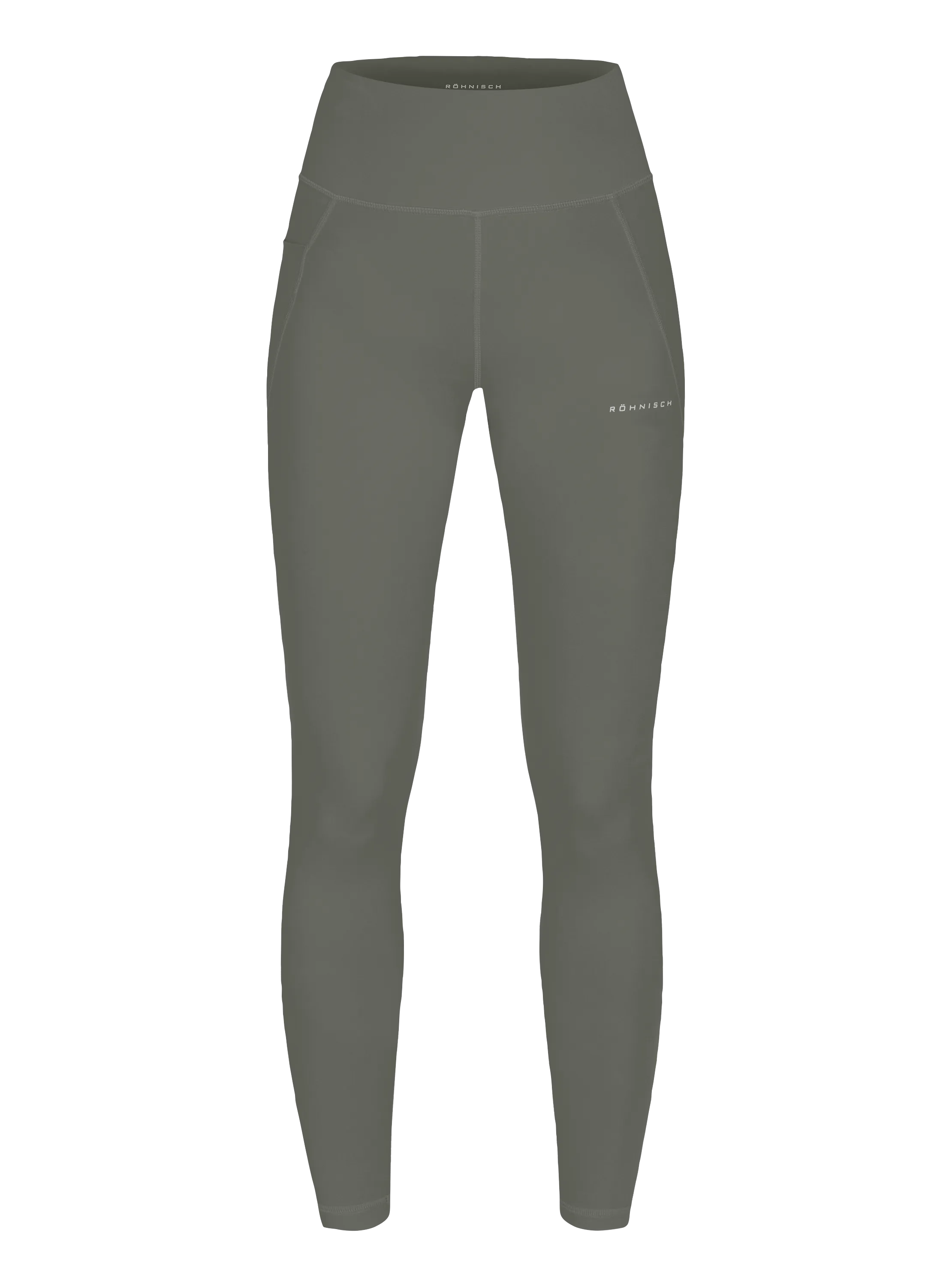 flattering high waist tights - gunmetal