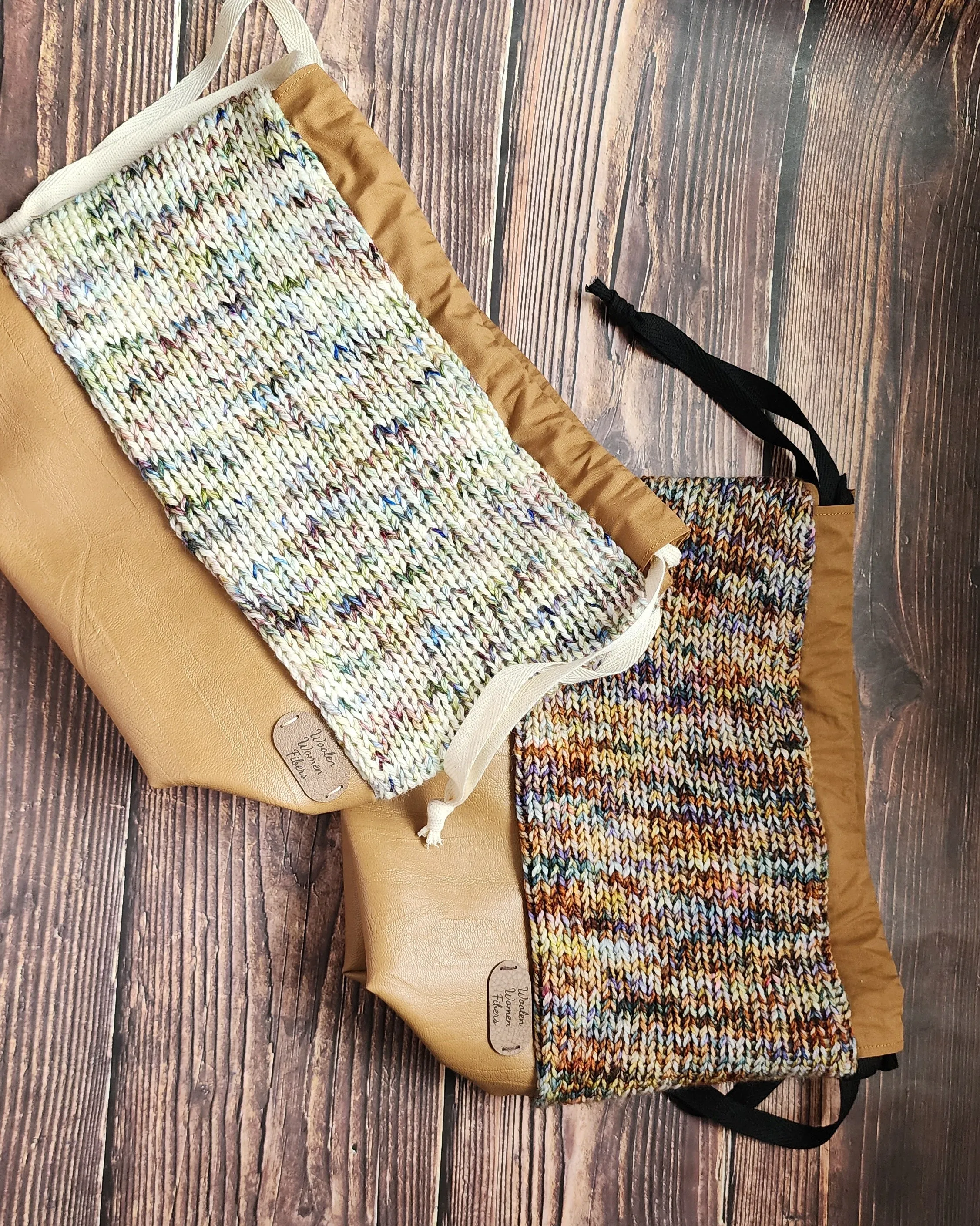 Floral Keepsake Knitted Knapsack