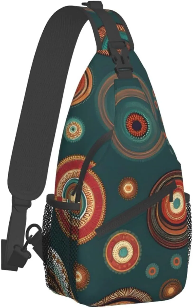 Flowers Skull Ornamental Pattern Unisex Daypack Chest Pack â€“ Lightweight & Stylish Hiking Rucksack, Versatile Messenger Bag