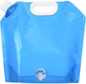 Folding Portable Bucket 8L Big Capacity Bag Portable Folding Bucket Container Outdoor Travel Camping Collapsible Pouch Camping (Color : 5L Blue)