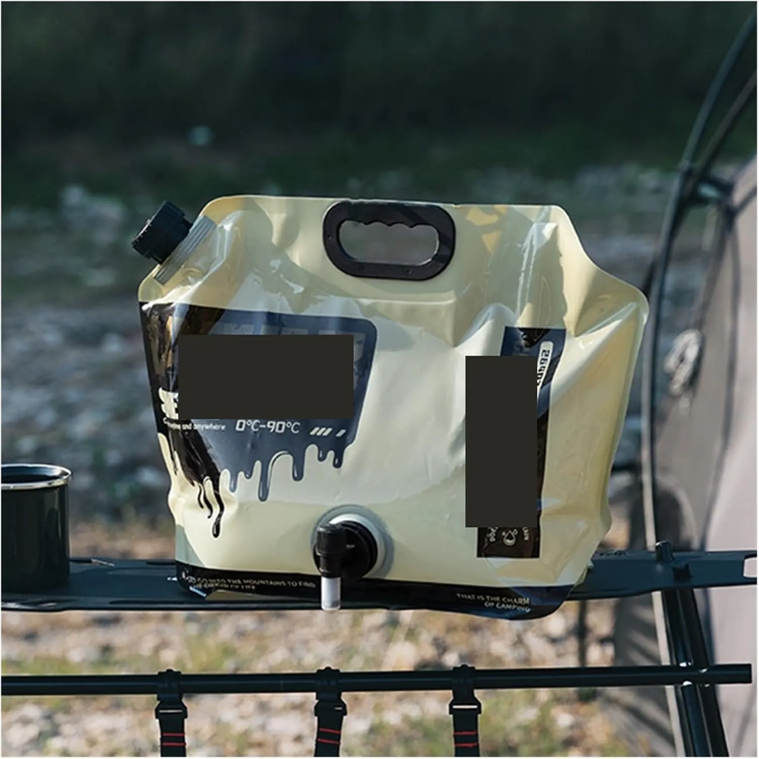 Folding Portable Bucket 8L Camping Bag Portable Folding Bucket Large Container Outdoor Travel Collapsible Pouch Can Camping