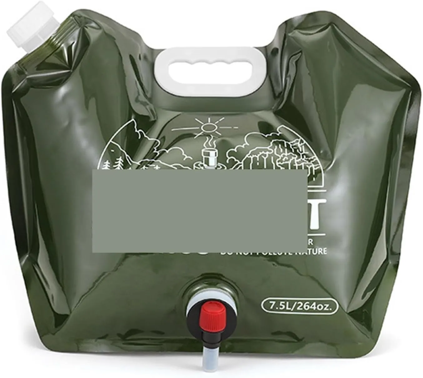 Folding Portable Bucket 8L Camping Bag Portable Folding Bucket Large Container Outdoor Travel Collapsible Pouch Can Camping