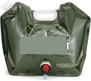 Folding Portable Bucket 8L Camping Bag Portable Folding Bucket Large Container Outdoor Travel Collapsible Pouch Can Camping