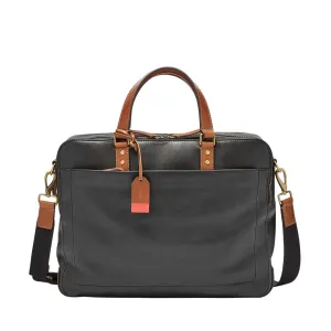 Fossil Messenger Bag Black 15.5''L x 3.5''W x 12''H