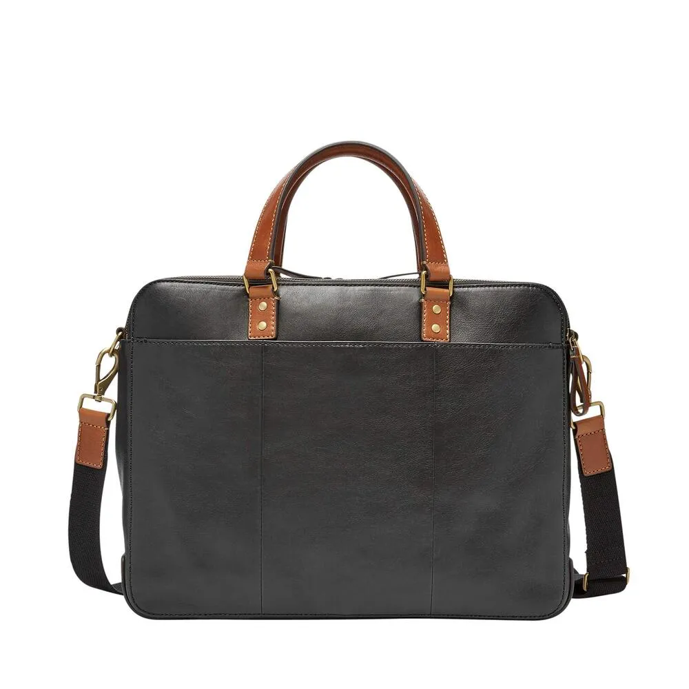 Fossil Messenger Bag Black 15.5''L x 3.5''W x 12''H