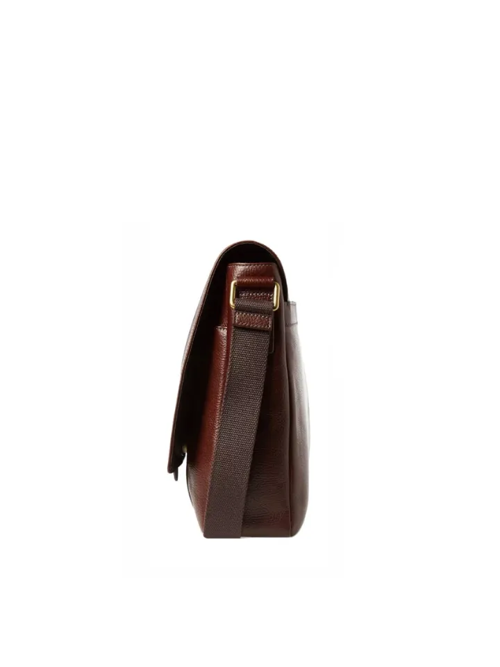 Fossil SBG1130200 Travis Messenger Brown Leather Bag