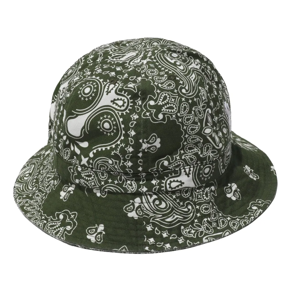 #FR2 PAISLEY BUCKET HAT-KHAKI