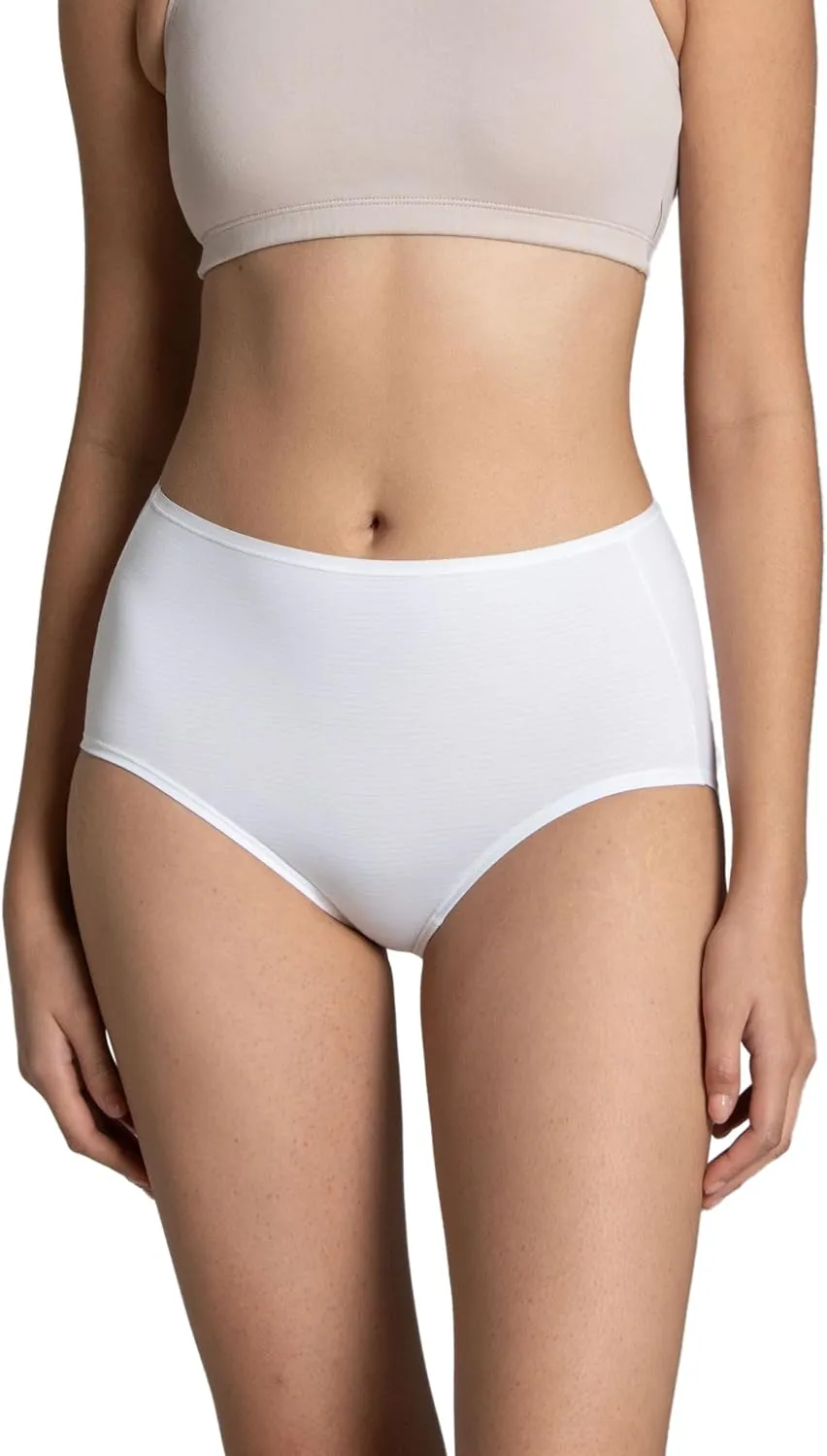 Fruit of the Loom Women's Breathable Underwear, Moisture Wicking Keeps You Cool & Comfortable, Available in Plus Size