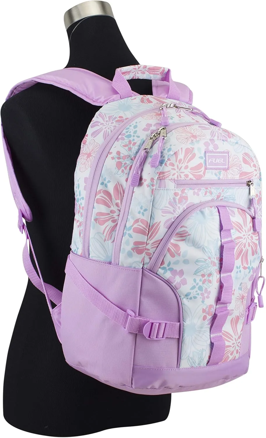 FUEL Hiking Laptop Backpack, College Bookbag, Travel Daypack with 5 Compartments, Dynamo Tech Pocket, 18.5 Inches