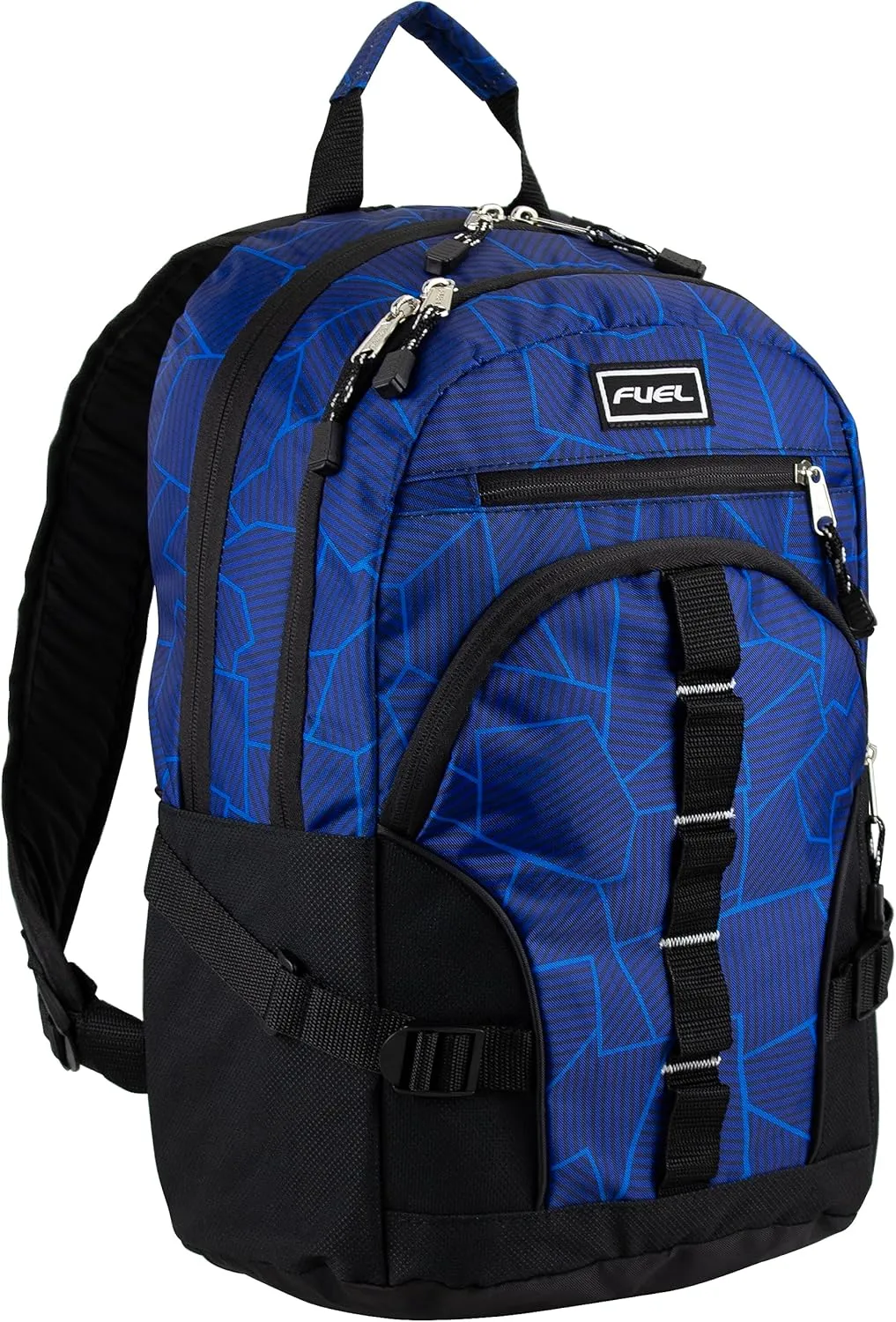 FUEL Hiking Laptop Backpack, College Bookbag, Travel Daypack with 5 Compartments, Dynamo Tech Pocket, 18.5 Inches