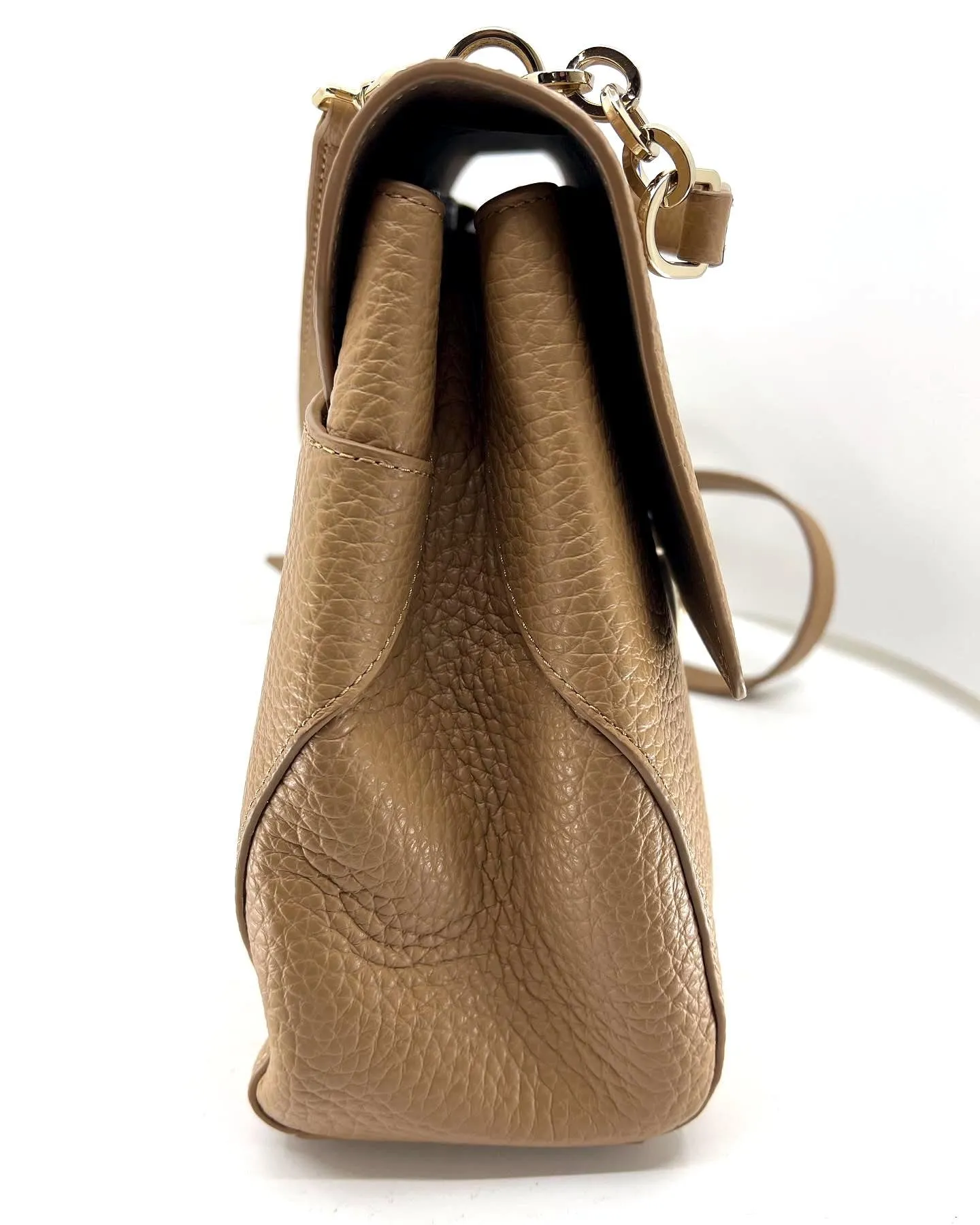 FURLA JOANNE PEBBLED LEATHER TOP HANDLE BAG