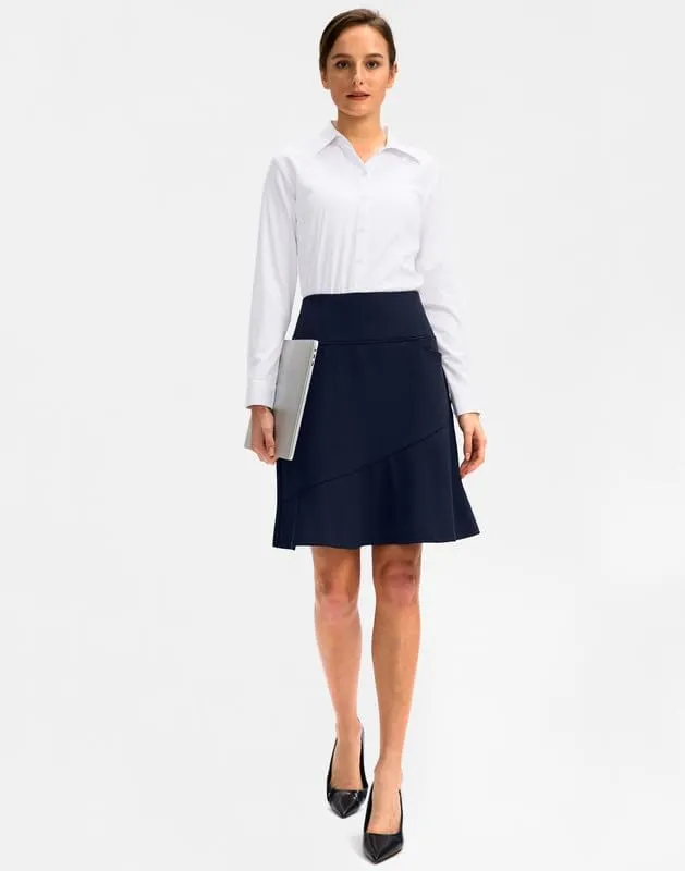 G Gradual Skorts Skirts for Women with 5 Pockets 20" Knee Length Golf Skirt Modest Long Tennis Athletic Skirts for Women
