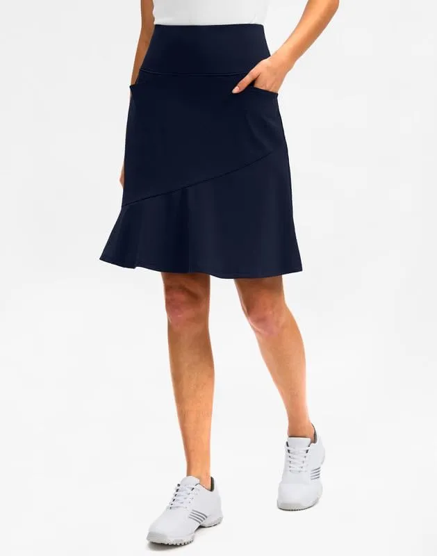 G Gradual Skorts Skirts for Women with 5 Pockets 20" Knee Length Golf Skirt Modest Long Tennis Athletic Skirts for Women