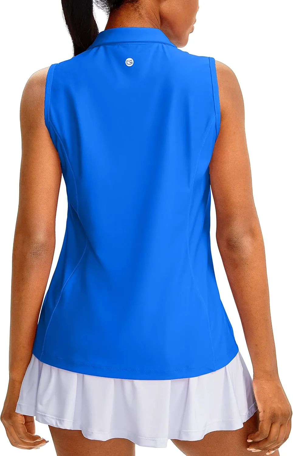 G Gradual Women's Sleeveless Golf Polo Shirts Tennis Quick Dry Collared Tank Tops V-Neck Polos for Women