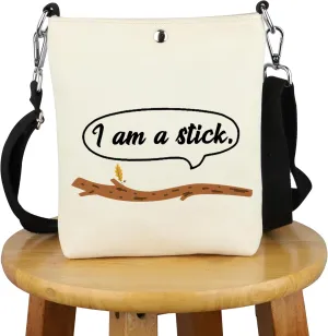 G2TUP Book Lover Inspired Gift I Am A Stick Crossbody Bag Fantasy Lover Travel Bag Fantasy Book Merch