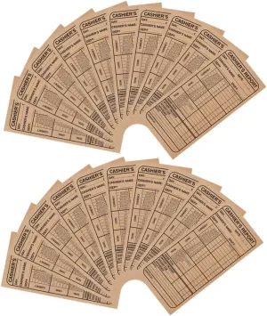 Gadpiparty 20pcs Self Adhesive Envelopes for Small Business Register Storage Convenient Khaki Deposit Report Bags for Restaurants Retailers and Banks