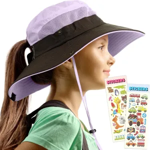GearTOP Safari Hats for Kids UPF 50  Kids Sun Hats Boys & Girls Bucket Hat