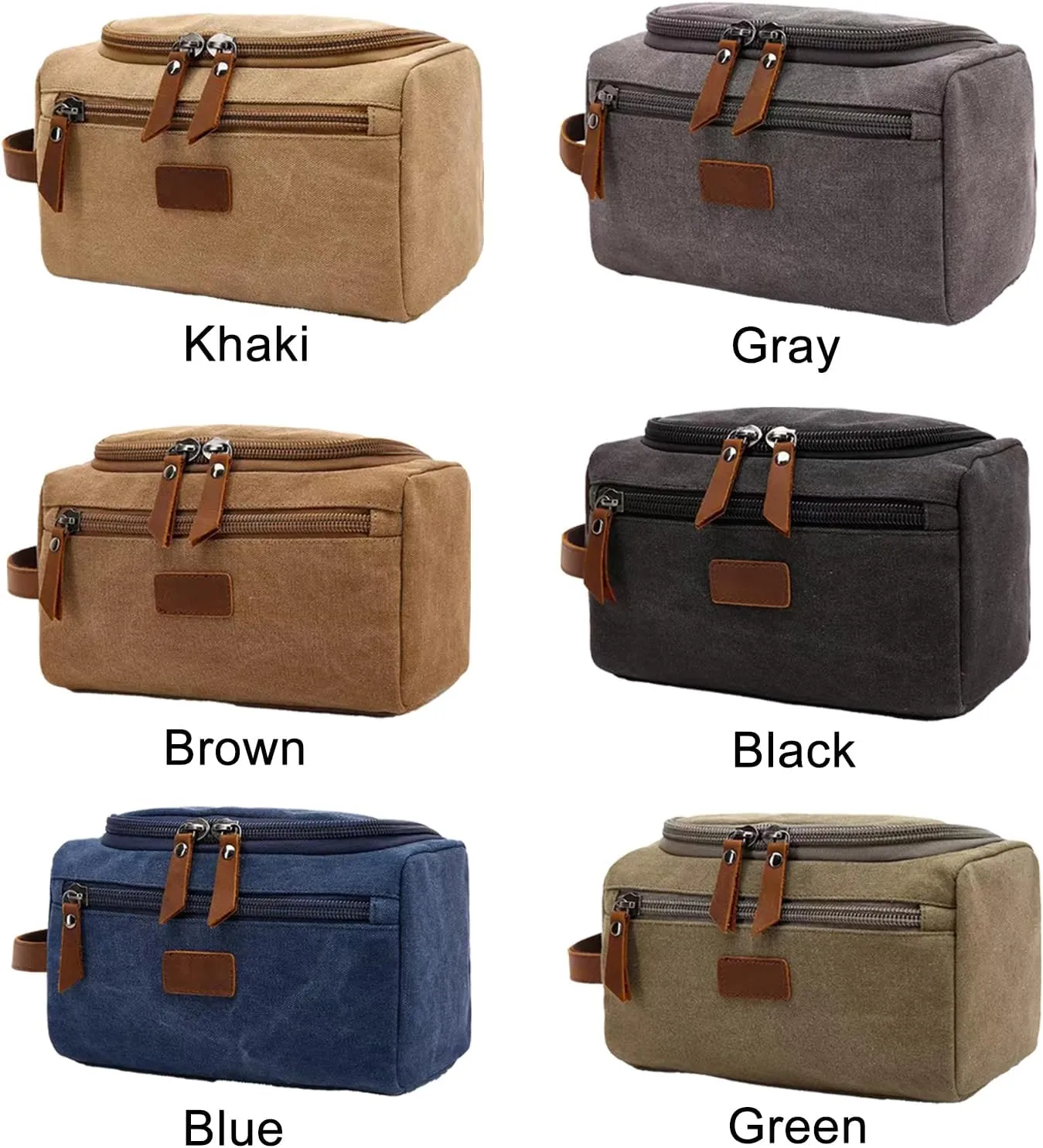 Generic Custom Hanging Toiletry Bags for Traveling Men's Toiletry Bag Packing Cubes Dopp Kit Personalized Toiletry Bag for Men Mens Gifts for Birthday Khaki