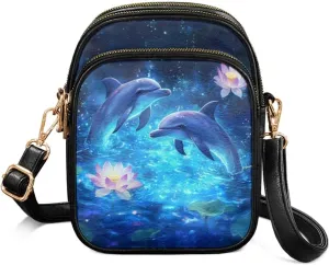 GIFTPUZZ Cross Body Bag for Women Soft Leather Wallet Phone Bag with Multi Pockets 6.74 * 3.08 * 8.46 inches