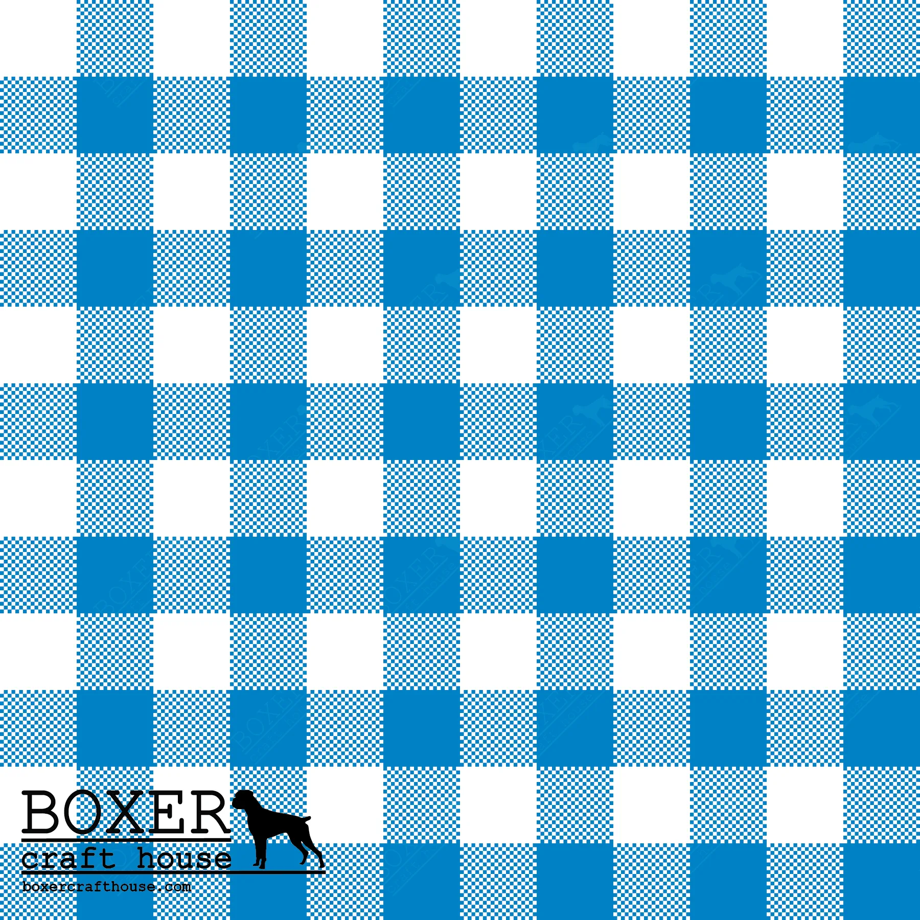 Gingham 1/2" - Blue