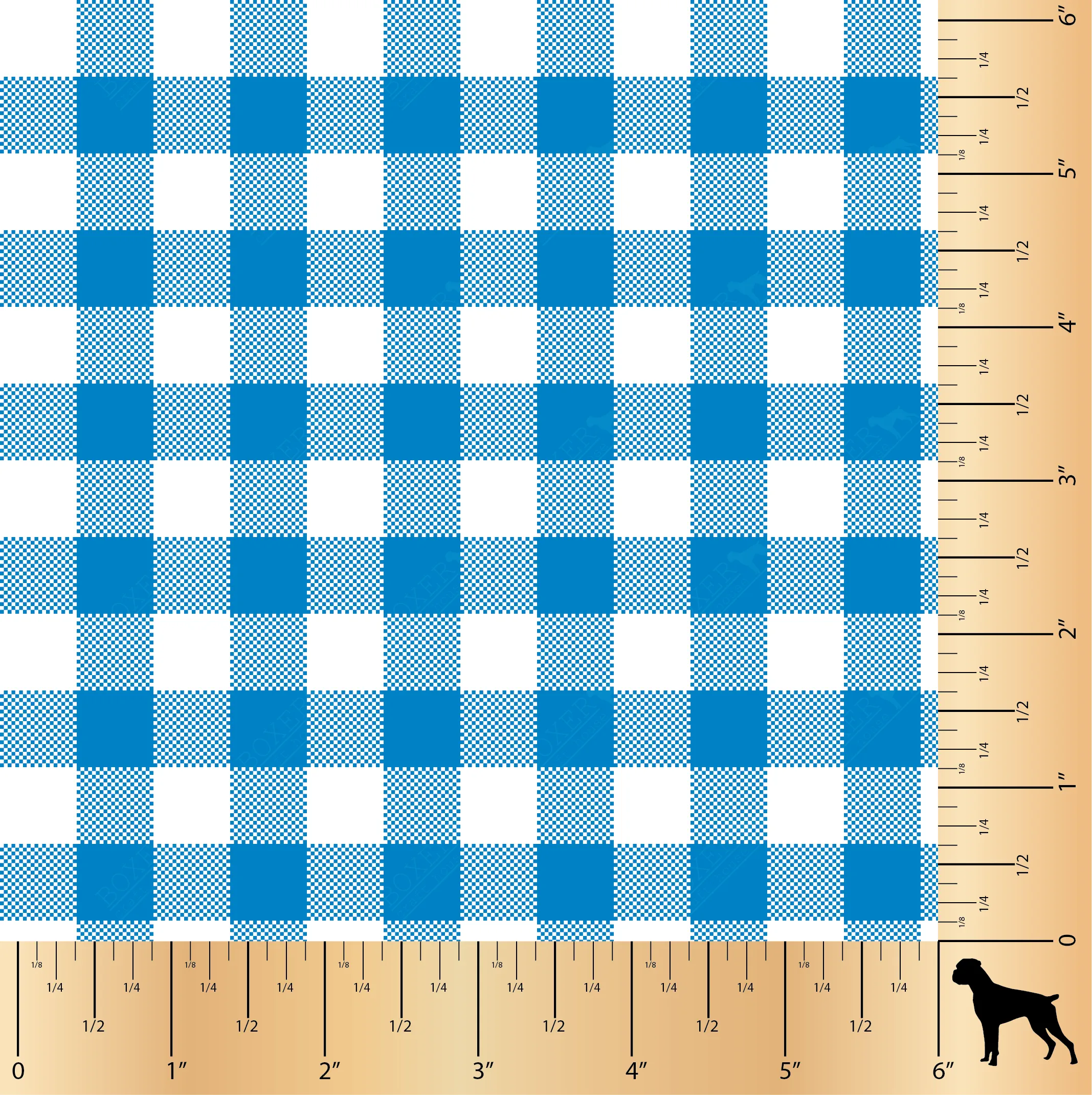 Gingham 1/2" - Blue