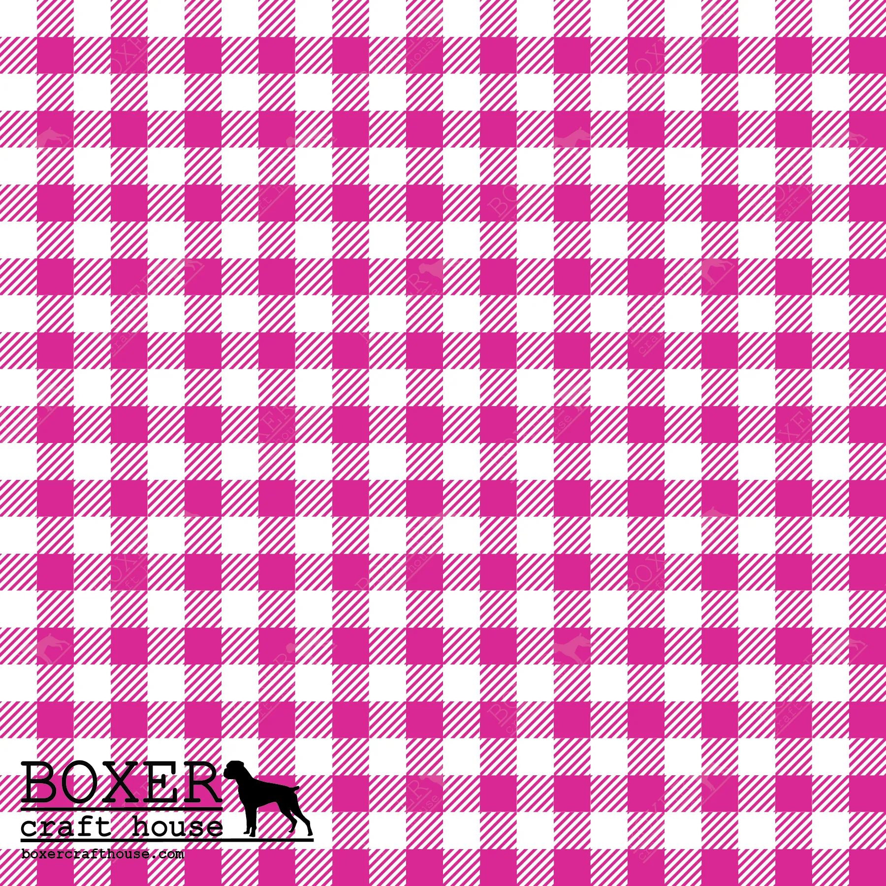 Gingham 1/4" - Pink