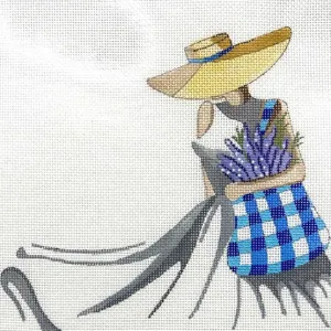 Gingham Bag and Lavender
