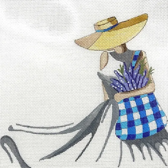 Gingham Bag and Lavender