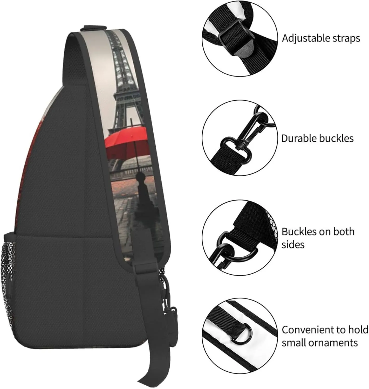 Girl Dance Butterfly Crossbody Bag Chest Shoulder Bag Small Casual Backpack Suitable For Women Men Hiking
