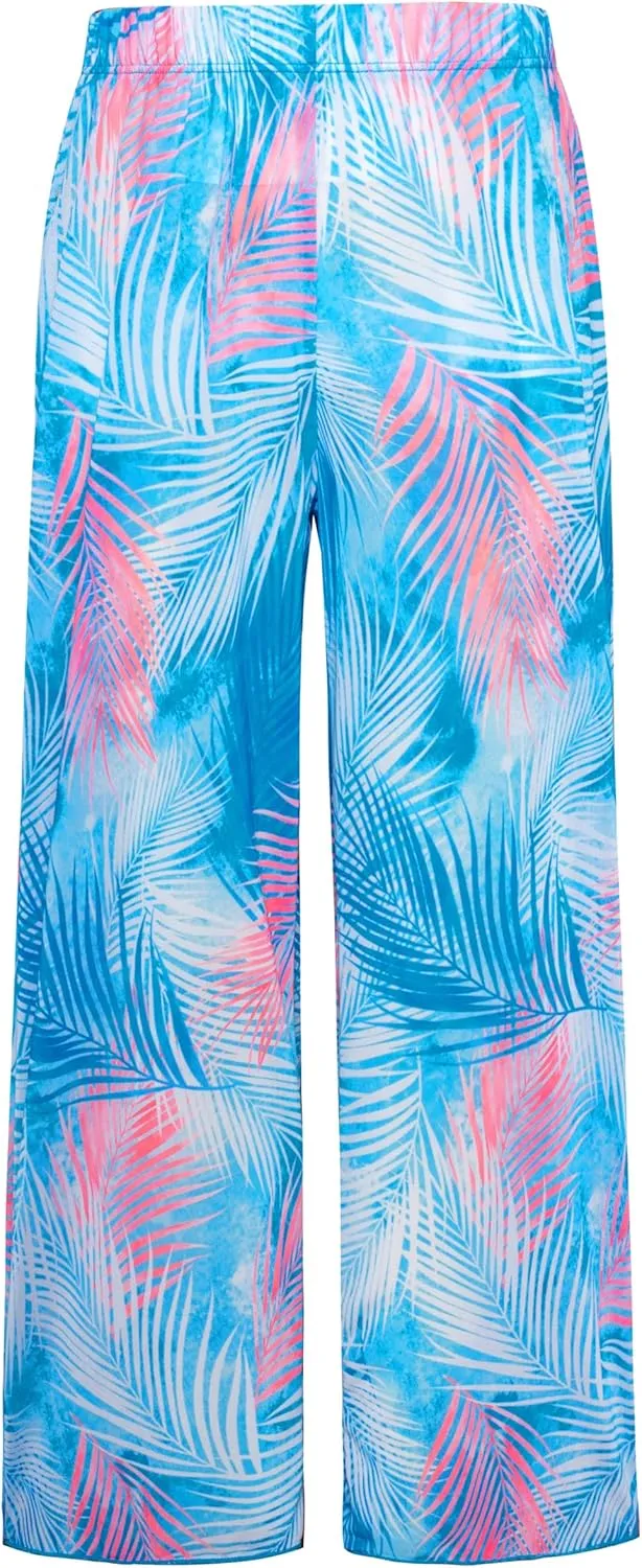 GRACE KARIN Teen Girls Bathing Suits Kids 4 Piece Long Sleeve Swimsuit Kimono Up Pants Bikini Tankini Set Swimwear