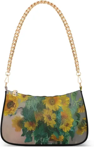 Graffiti Painting Abstract Chain Purse Hobo Clutch Bag Women's Designer Inspire Handbags Shoulder Strap