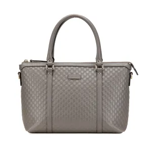 Gray Gucci Small Microguccissima Joy Satchel