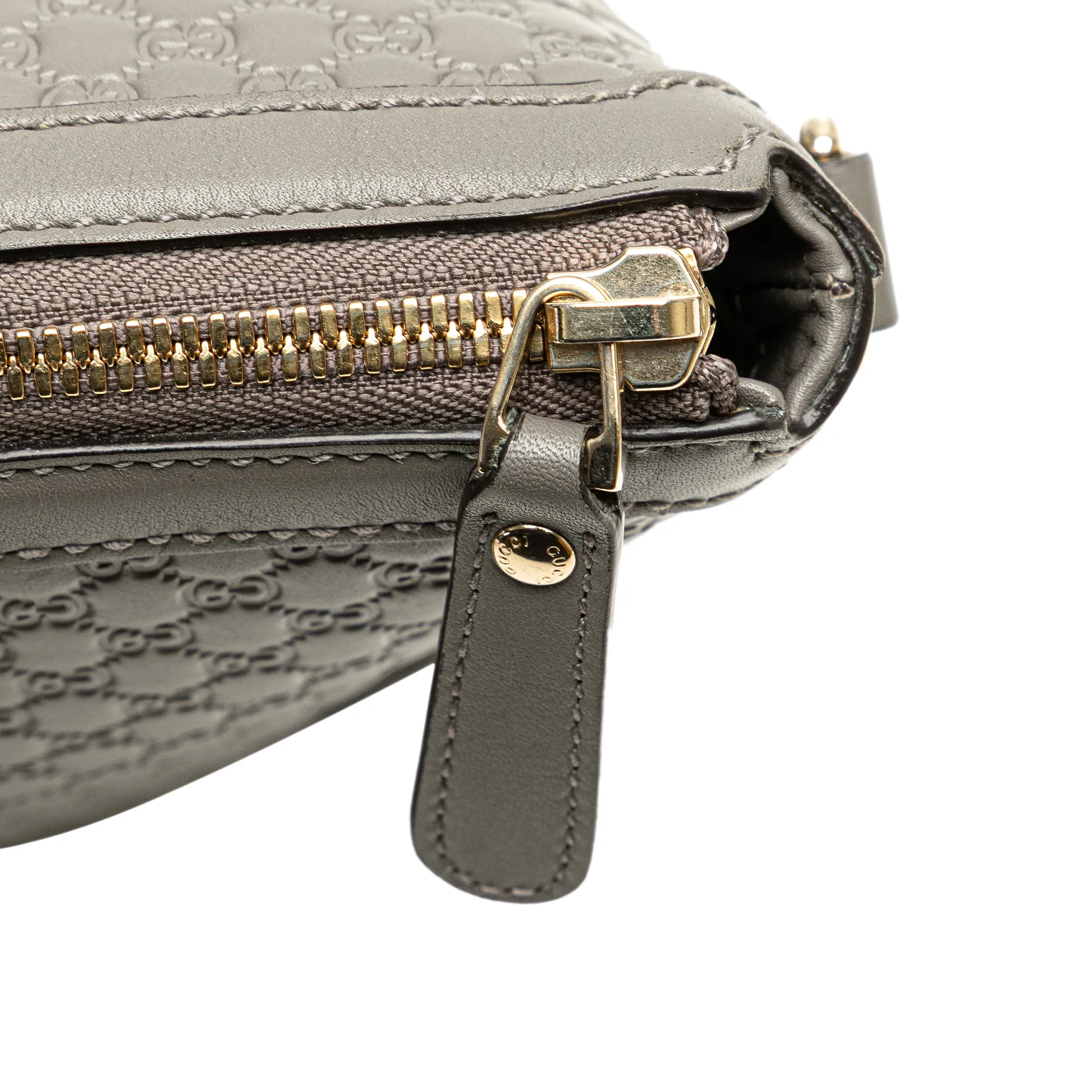 Gray Gucci Small Microguccissima Joy Satchel