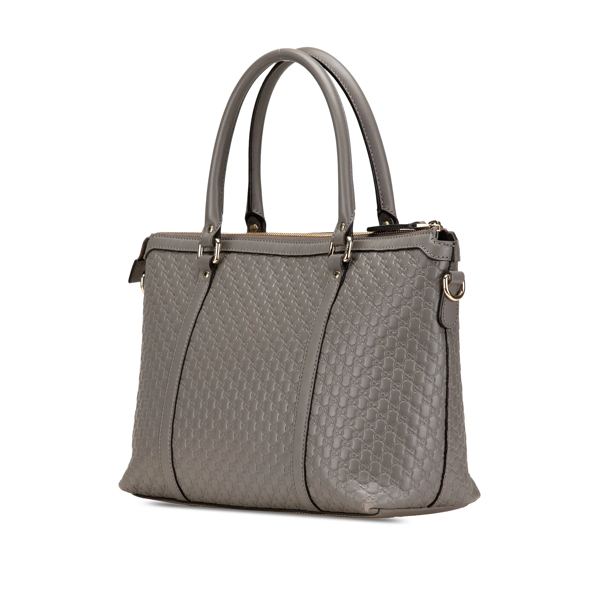 Gray Gucci Small Microguccissima Joy Satchel
