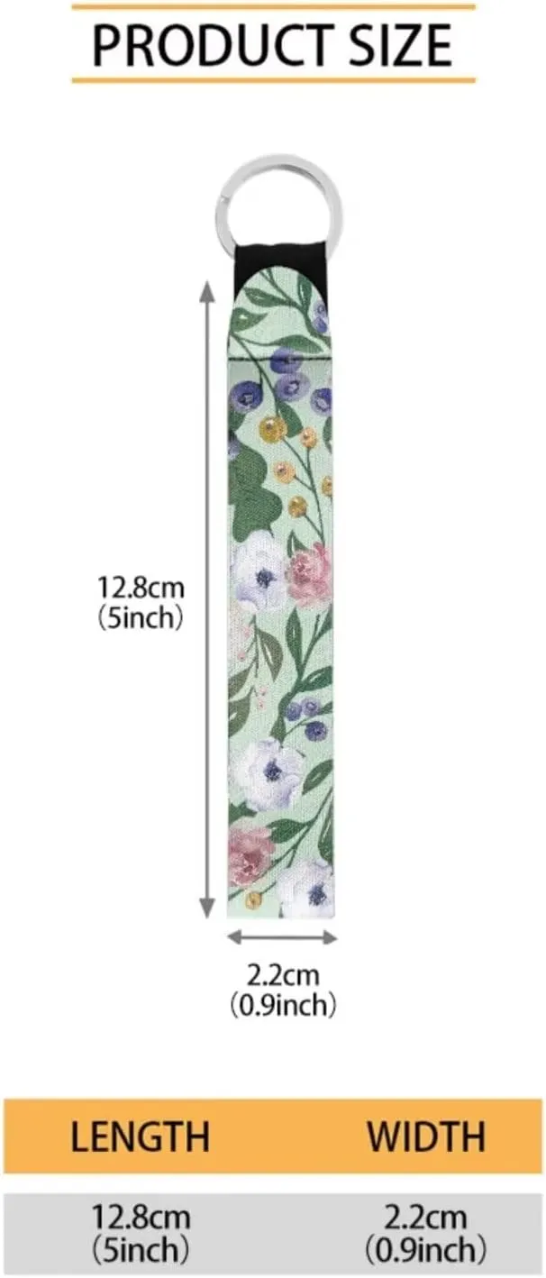 Green Floral Print Bible Cover Case for Women Large Size Casual Lightweight Bible Carring Case with Keychain Zipper Pocket for Worship Travel Use Fits Standard Size Bible 9.6"x7.5"x2.5