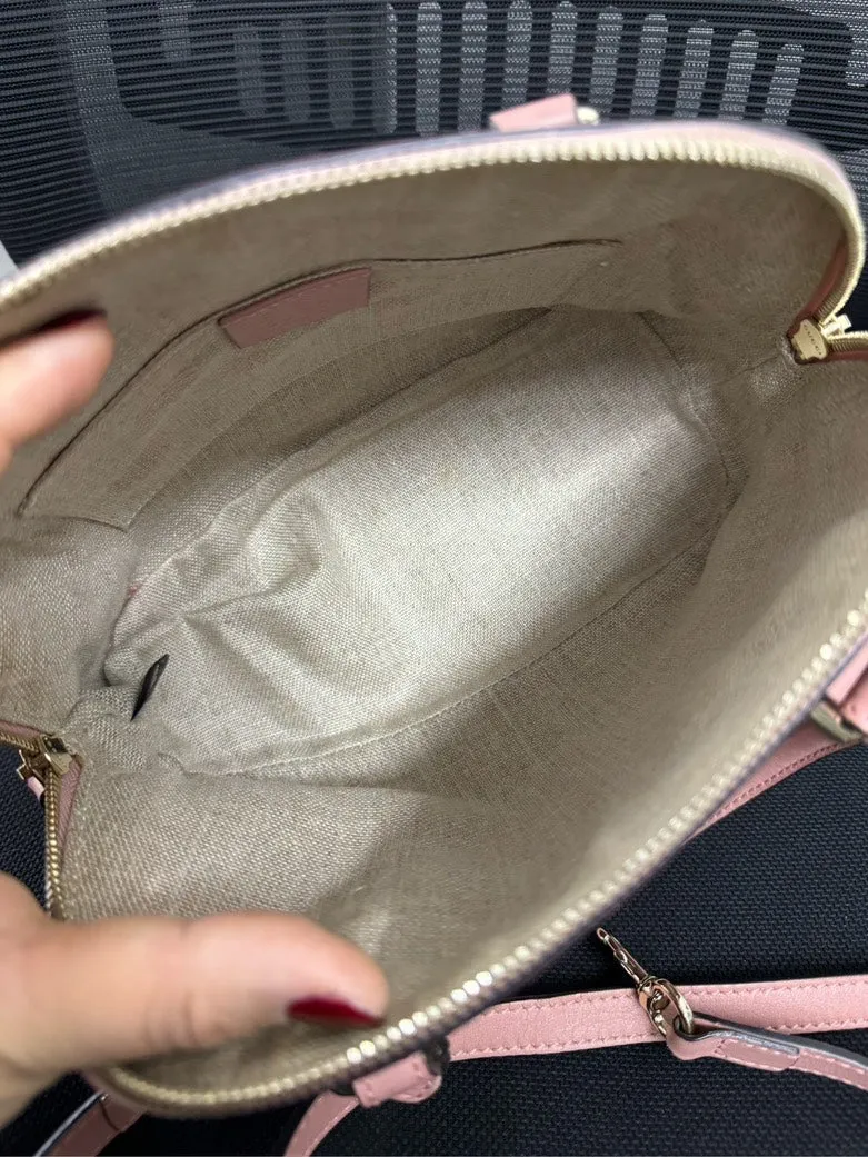 Gucci GG Guccissima Pink Leather Mini Satchel/Top Handle Bag
