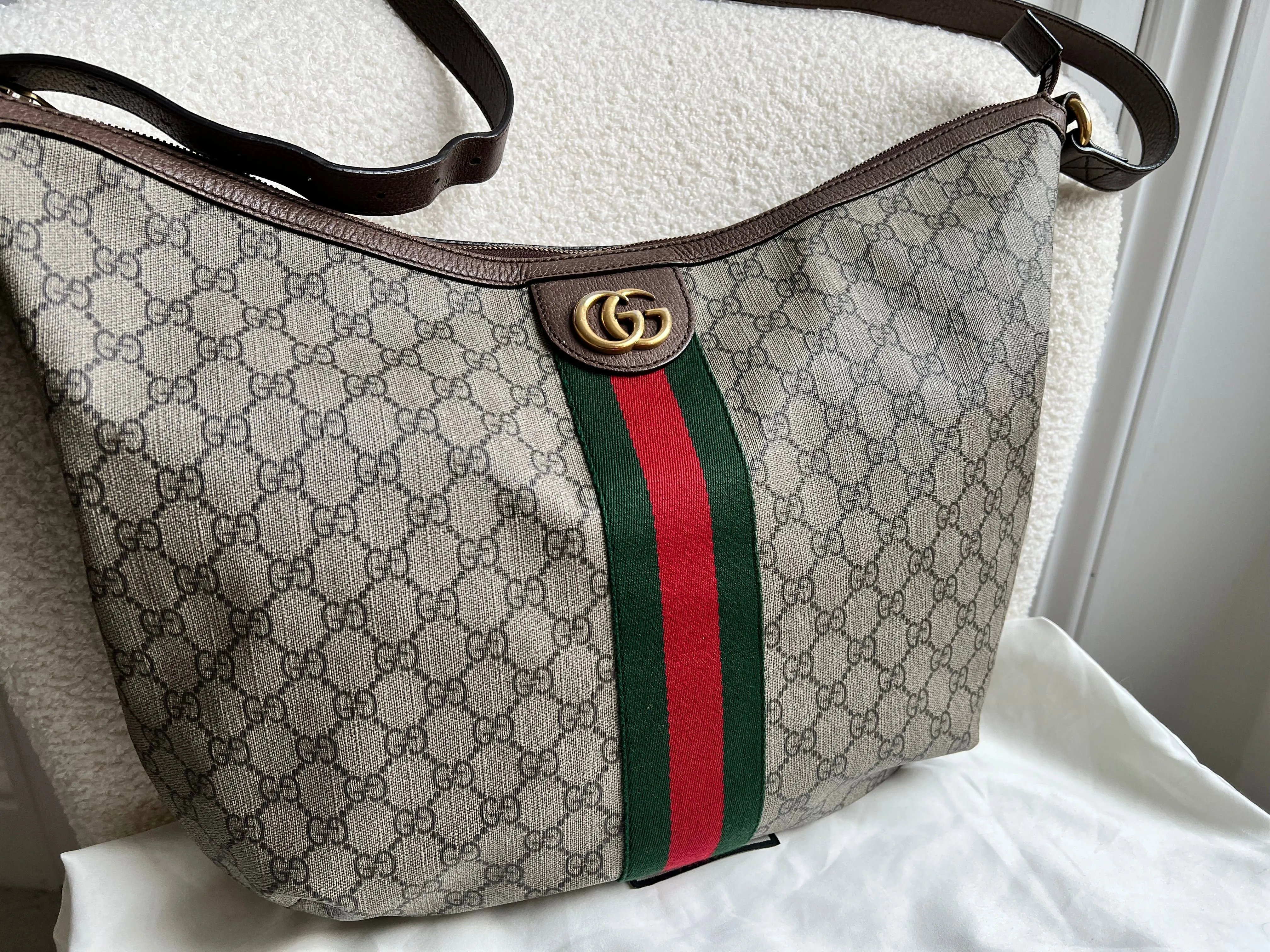 Gucci GG Supreme Ophidia Large Shoulder Bag (RRP £1090)