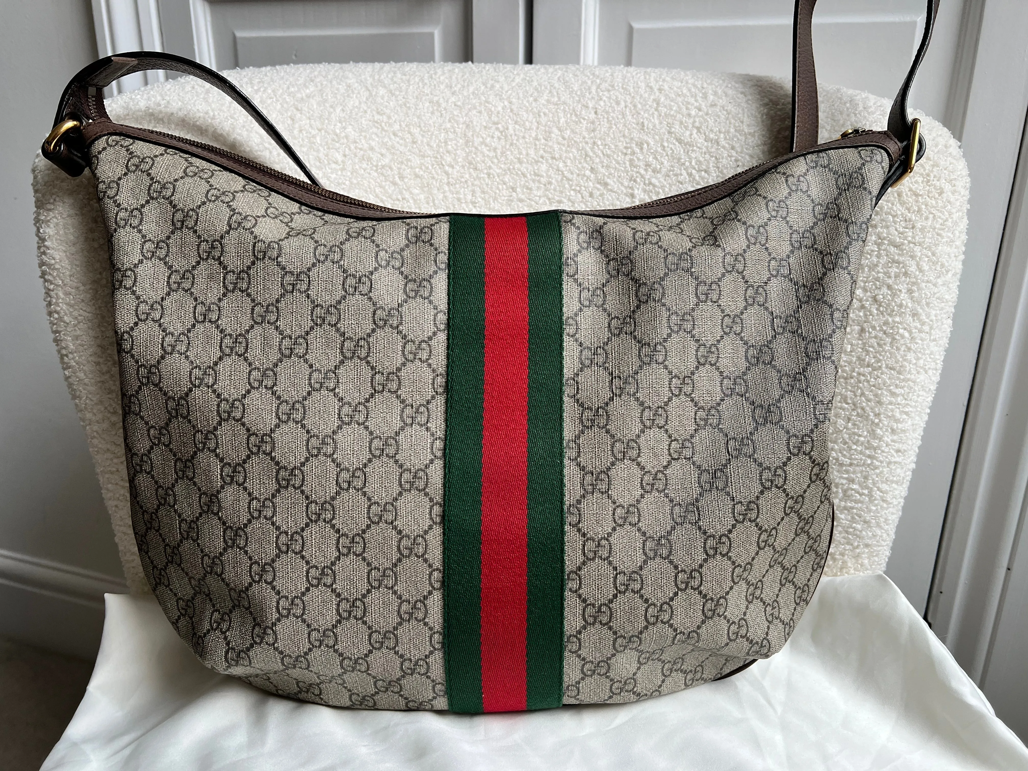 Gucci GG Supreme Ophidia Large Shoulder Bag (RRP £1090)