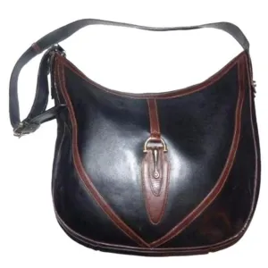 Gucci RARE black leather Jackie hobo with brown & horse bit accents