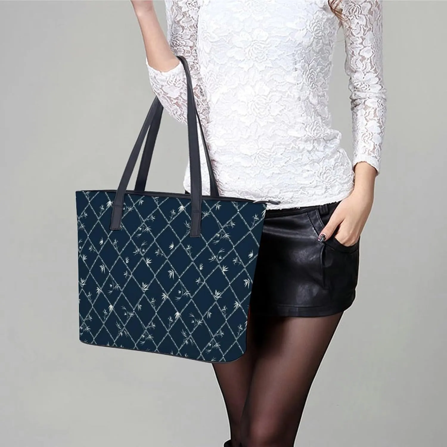 Guitar Hard Rock Hobo Handbags With Zipper Large Capacity Satchel Tote Bag Shoulder Bag