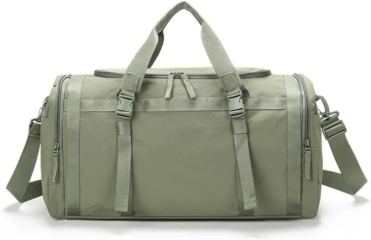 Gym Bag-Small Duffle Travel with Shoe Compartment Personal Item Weekender Sports Bag Weekend a Water-resistant Insulated Pocket & Women Wet(Mint Green)