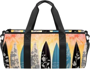 Gym Bags for Women,Duffle Bag for Travel,Floral Tropical Palm Tree,Gym Bag for Men