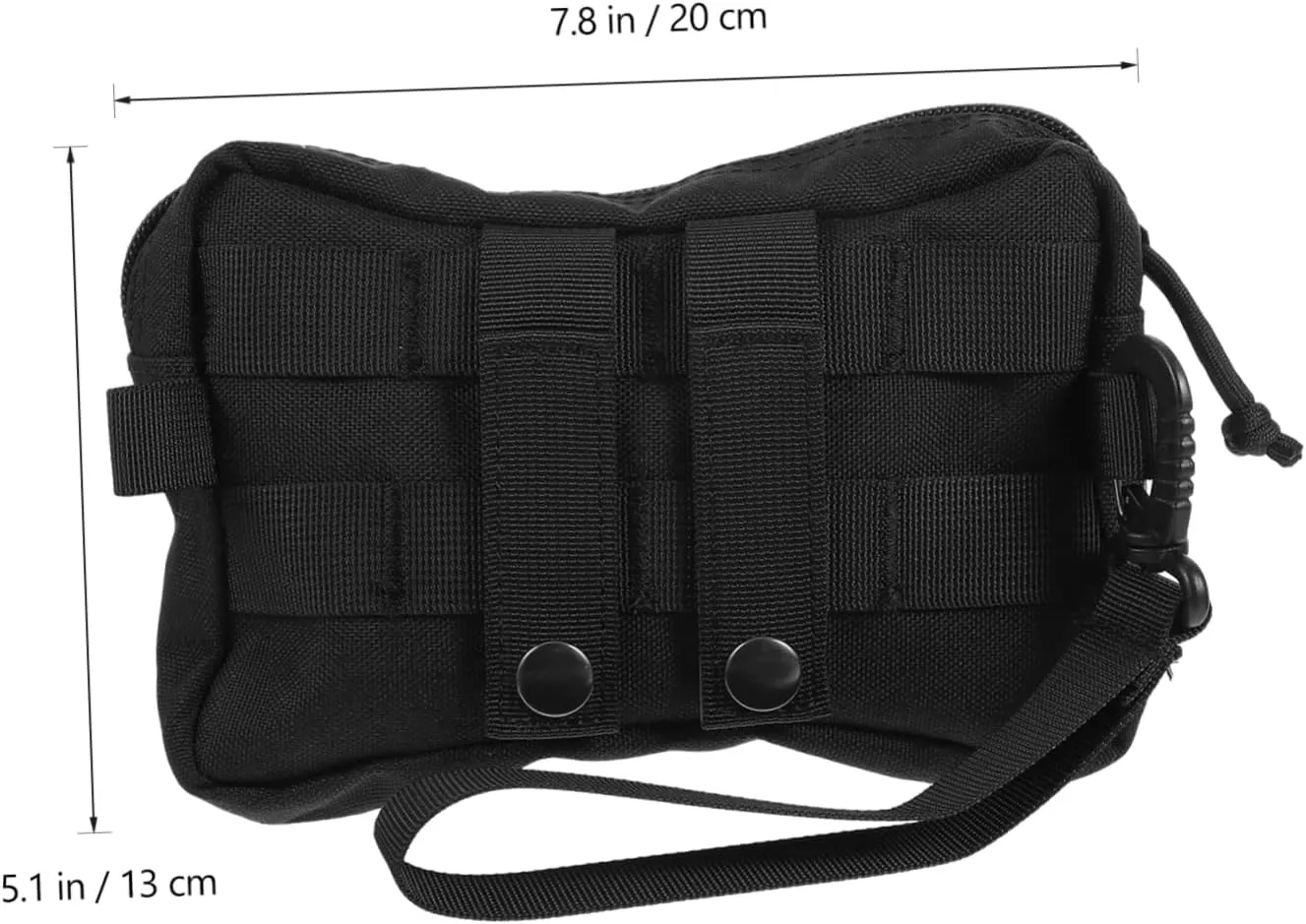 HANABASS Small Pouch Multi Functional Outdoor High-capacity Waist Bag for Earphones Black Mesh Organization