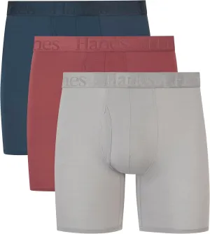 Hanes Men's Originals Supersoft Boxer Briefs & Trunks Underwear (3 Pack)