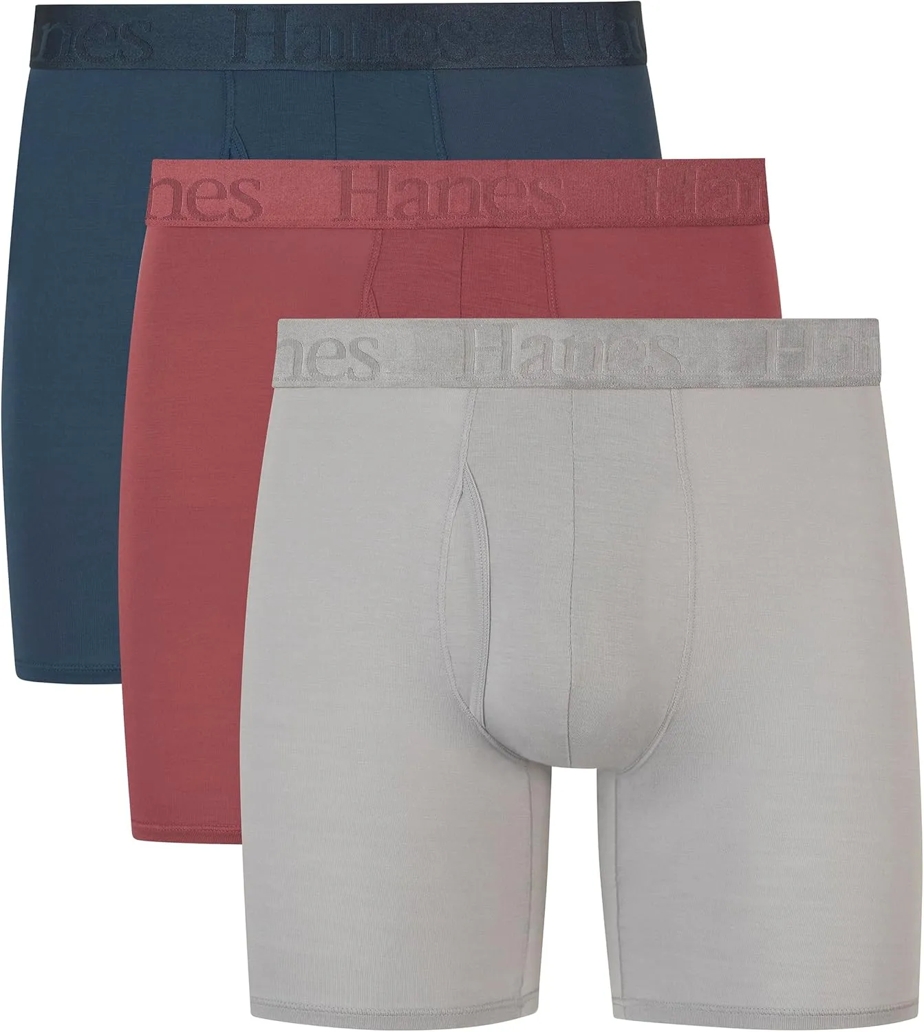 Hanes Men's Originals Supersoft Boxer Briefs & Trunks Underwear (3 Pack)