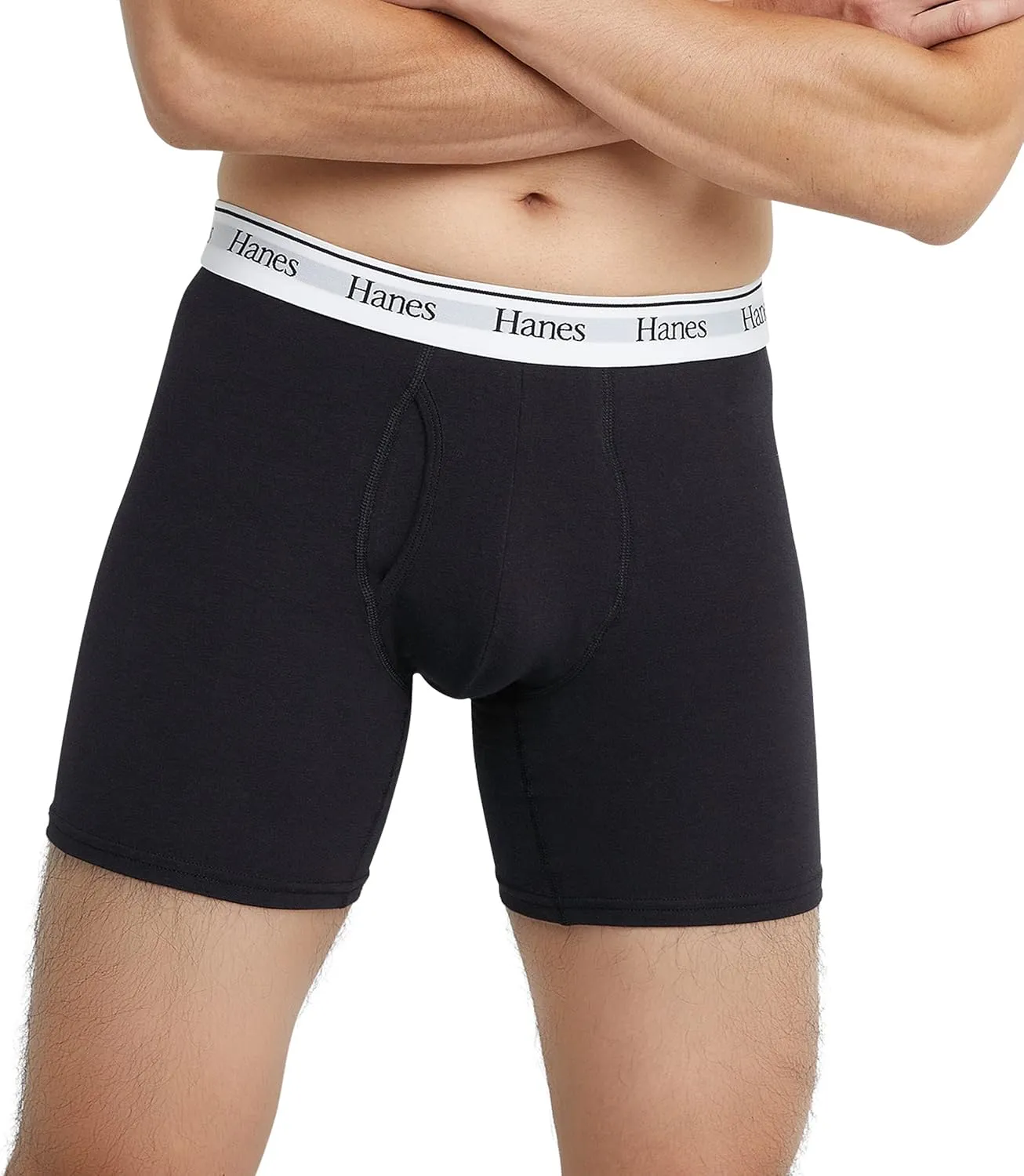 Hanes Originals Men’s Boxer Briefs & Trunks, Stretch Cotton Moisture-Wicking Underwear, Modern Fit Low Rise, Multipacks