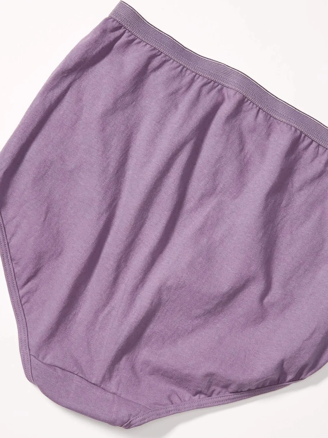 Hanes Women's Just My Size High-Waist Cotton Brief Underwear, High-Rise Brief, 6-Pack (Colors May Vary)